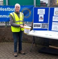 Rotarian Alan Bull, a regular fundraiser